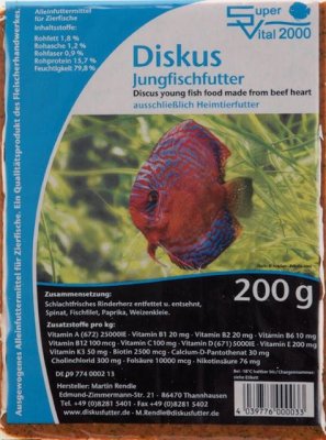 SV 2000 Jungfischfutter, 200g Flatpack